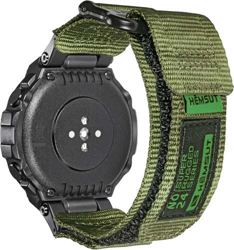 SMITHA Correas de reloj compatibles con Amazfit T-Rex, T-Rex PRO, T-Rex 2, T-Rex 3 o T-Rex 3 PRO (1.890 in)/(1.732 in), T-Rex Ultra 1/2, correa Verde