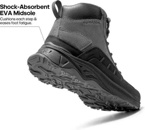 Miniatura 3 de NORTIV 8 Botas de senderismo impermeables para mujer, botas de senderismo al aire libre para senderismo
