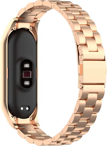 Miniatura 2 de Senter Correa de reloj de acero inoxidable Correa de repuesto para Xiaomi Mi Band 5 y Mi Band 6 Smart Watch