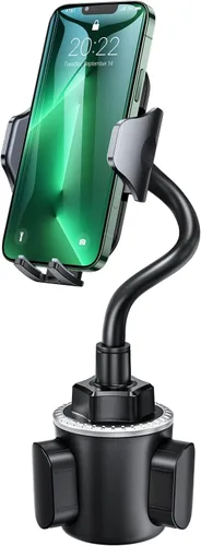 andobil Soporte para teléfono de grado militar, [cuello de cisne de metal más sólido] Soporte universal para teléfono para tu auto, camión de golf,