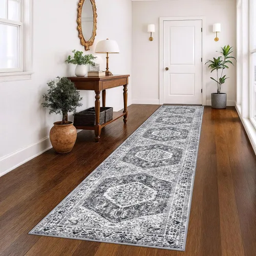 Miniatura 202 de KOZYFLY Alfombra Pequeña de Área 2x3 Pies Alfombras para Entrada Lavable Boho Alfombra de Entrada Antideslizante Tapete de Puerta Interior Entrada