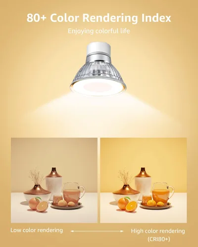 Miniatura 7 de Lepro Bombillas LED GU10 no regulables, 2700 K, luz cálida suave GU10, repuesto para iluminación de pista empotrada, bombillas LED de 4 W con haz