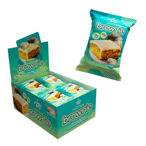 Miniatura 9 de Prime Bites Brownie Proteico de Alpha Prime Supplements Alto en Proteína, Golosina Baja en Azúcar Fortificada con Colágeno Delicioso Bocadillo