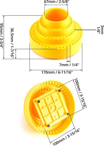 Miniatura 6 de QWORK Herramienta de soporte de broca rotativa, 116 agujeros, para taladrar el hogar y accesorios de herramientas de garaje