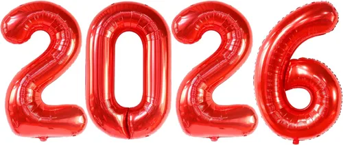 KatchOn - Globos rojos gigantes 2023 de 40 pulgadas, globos de graduación 2023 rojos, decoraciones de fiesta de graduación 2023, globos para Rojo