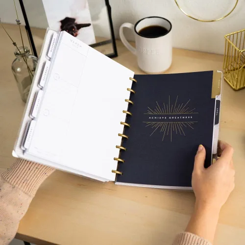 Miniatura 6 de Happy Planner - Planificador clásico de 18 meses mensual/semanal, por hora, 7 x 9-1/4 pulgadas, logra la grandeza, julio de 2022 a diciembre