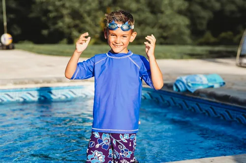 Miniatura 2 de City Threads camiseta de natación para niños y niñas con protección SPF50 (2T-6)