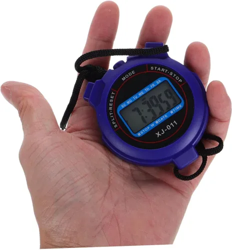 Miniatura 4 de POPETPOP Cronómetro deportivo digital con pantalla de fecha, temporizador de alta precisión para natación, correr, yoga, entrenamiento, cronómetro