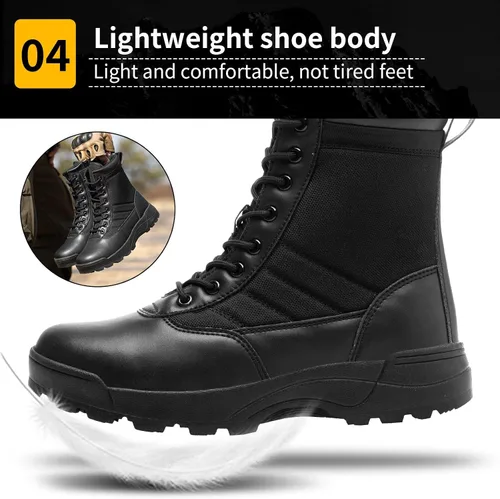Miniatura 5 de Botas de trabajo tácticas militares para hombre, botas de combate de montañismo