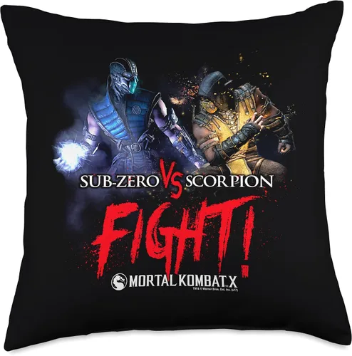 Miniatura 5 de Mortal Kombat X Fight - Almohada (16.0 x 16.0 in), multicolor