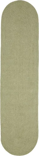 Miniatura 35 de BNM - Alfombra ovalada bohemia para interiores y exteriores con patrón trenzado sólido, perfecta para patio trasero, patio, oficina, sala de estar
