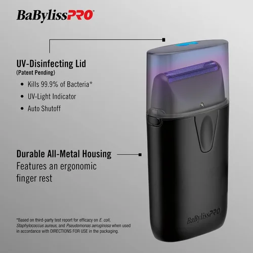 Miniatura 3 de BaBylissPRO Afeitadoras de una sola cabeza de lámina metálica UV