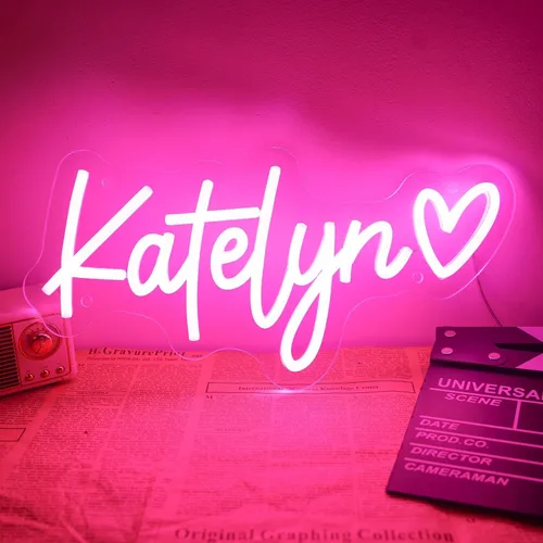 Letreros de neón personalizados, letrero de luz LED de neón personalizable para boda, fiesta de cumpleaños, bar, decoración del hogar, logotipo de