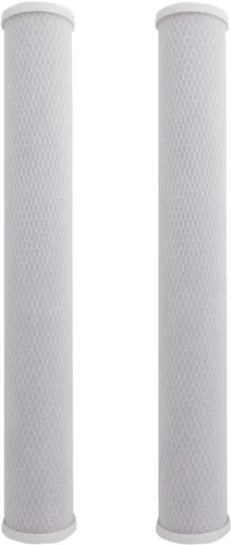 Miniatura 11 de Tier1 Cartucho de repuesto de filtro de agua de bloque de carbono para toda la casa de 0.5 micrones, 20 pulgadas x 2.5 pulgadas, compatible