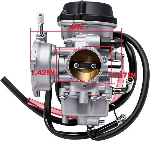 Miniatura 3 de Carburador LTZ400 compatible con Suzuki LTZ 400 LT-Z400 2003 2004 2005 2006 2007 Quadsport ATV Carb con filtro de aire, válvula de gasolina
