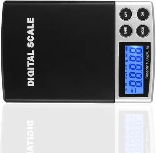 Miniatura 3 de Flexzion Báscula digital de bolsillo para gramos de joyería, moneda de oro y plata, escala de gemas de 35.27 oz x 0.00 oz de alta precisión