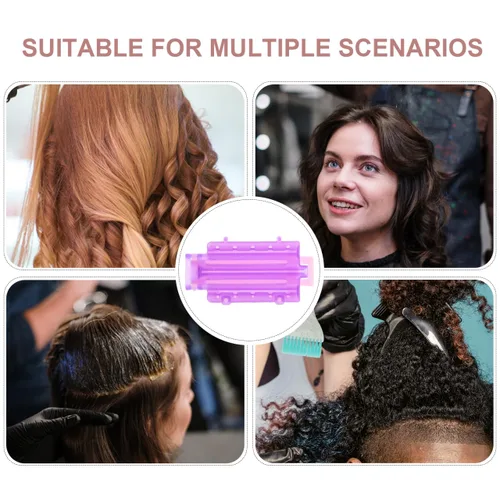 Miniatura 8 de Mikinona Juego de 45 pinzas y rodillos para el cabello, herramienta de volumen para mujeres, rizadores de permanentes, varillas y almohadillas