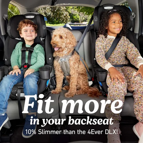 Miniatura 3 de Graco 4Ever DLX Slim 4 en 1 Asiento de automóvil para bebé a niño pequeño, orientación trasera, orientación delantera, a elevador de respaldo alto