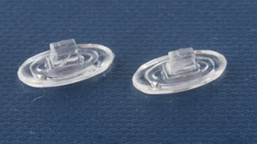 Miniatura 6 de Almohadillas de silicona de goma transparente tipo clip para la nariz, piezas para anteojos, lentes de sol, marcos de lectura, HNP003