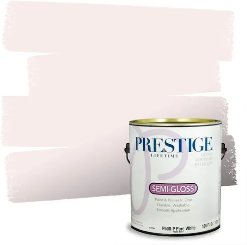 Miniatura 74 de Prestige Paints - Pintura exterior e imprimación en uno, 1 galón, plano, E500-P-A011GP