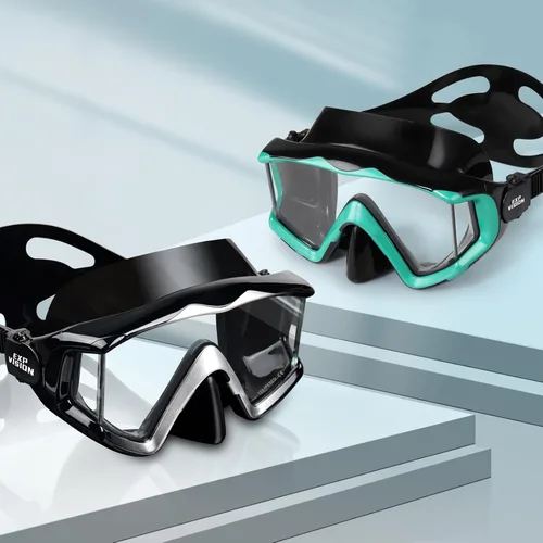Miniatura 20 de Máscara de buceo Pano 3 para adultos, máscara de esnórquel de vidrio templado, máscara de natación antivaho sin fugas, gafas de natación con Azul