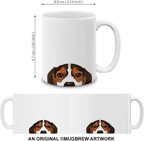 Miniatura 3 de MUGBREW Beagle Puppy Dog - Taza de café de cerámica, 11 onzas