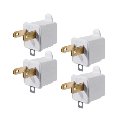 Miniatura 11 de TENINYU Adaptador con tierra de 3 puntas a 2 puntas - Convertidor de toma de 3 puntas a 2 puntas para cable eléctrico, hogar, talleres, industrial