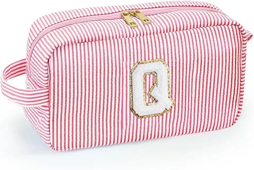 Miniatura 12 de Bonita bolsa grande de cosméticos de viaje, neceser con cremallera, bolsa de almacenamiento de maquillaje, bolsa de viaje, fiesta, boda, artículos