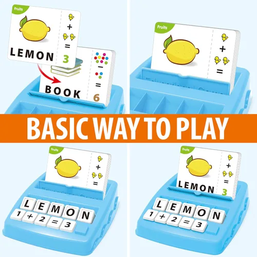 Miniatura 5 de Yolscue Montessori - Juegos de letras a juego, juguetes educativos para niños de 3 a 8 años, juguetes de aprendizaje del alfabeto para niños de 3 a