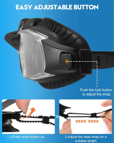 Miniatura 7 de Aegend Gafas de natación con tecnología antivaho mejorada, sin fugas, silicona suave para adultos, mujeres, hombres y jóvenes
