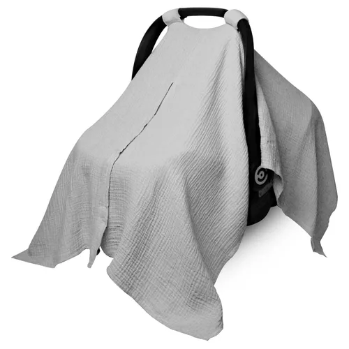 Miniatura 8 de Peekaboo - Funda de asiento de automóvil para bebé, cubierta de asiento de automóvil de muselina para bebé, unisex, grande, ajuste universal, Trigo