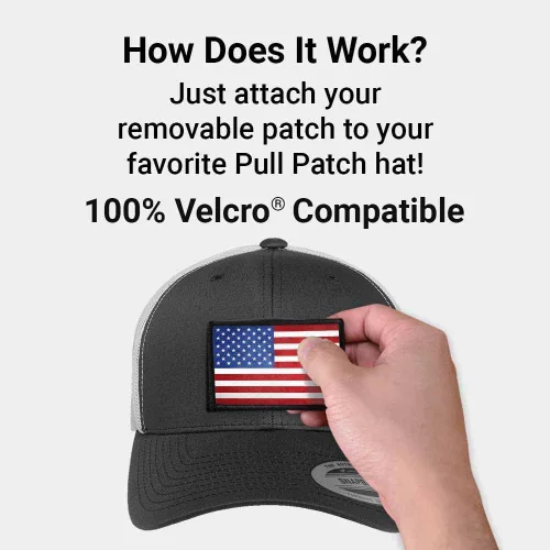 Miniatura 3 de Gorra de camionero curvada con parche de tracción, gorra táctica, superficie de bucle de 2 x 3 pulgadas para fijar parches morales