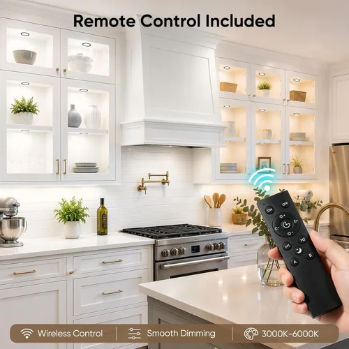 Miniatura 6 de VST Iluminación Inteligente Bajo Gabinete Compatible con Alexa y Google Home Assistant, Aplicación de Control Remoto, Montaje Empotrado o en Negro