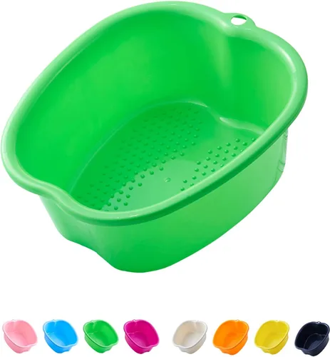 Miniatura 4 de AXLOFO® Cuenca de baño para remojar pies, bañera grande de plástico para remojar pies, cubo de baño para masajes de pies, ideal para quitar la piel