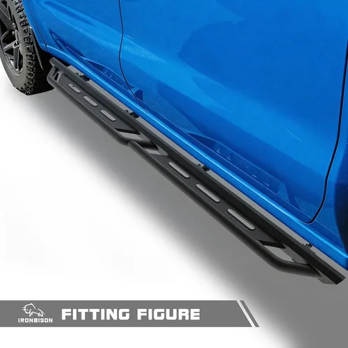Miniatura 2 de IRONBISON Estribos compatibles con Silverado/Sierra 1500 Crew Cab 2019-2026 Silverado/Sierra 2500/3500 Crew Cab 2020-2026 Crew Cab Heavy Duty