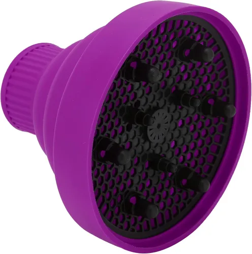 Miniatura 5 de Difusor de secador de pelo, universal plegable, portátil, ligero, plegable, morado