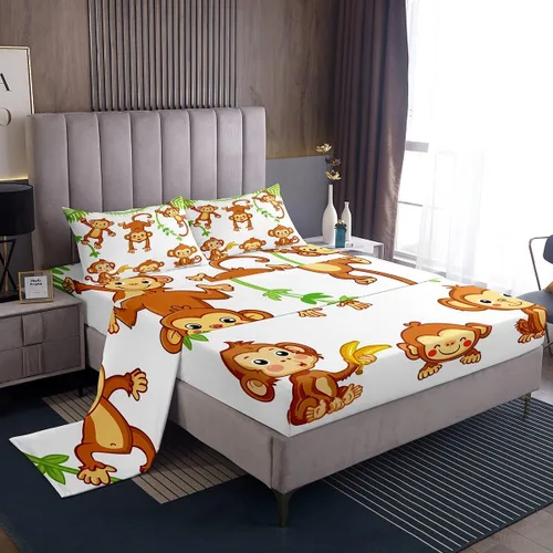 Miniatura 47 de Feelyou Juego de ropa de cama con alfabeto 3D, juego de sábanas coloridas del alfabeto inglés para niños y adultos, sábanas de dibujos animados