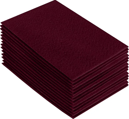 Miniatura 163 de FabricLA Hojas de fieltro acrílico para manualidades, cuadrados de fieltro precortados suaves de 4 x 4 pulgadas (3.9 in x 3.9 in), utiliza hojas