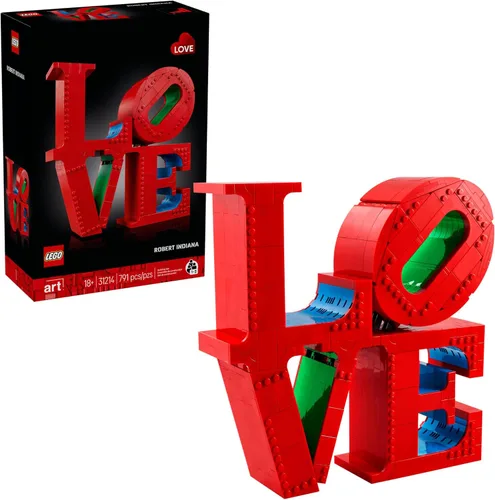 LEGO Art Love Juego de construcción coleccionable – Kit de bricolaje para adultos a partir de 18 años – Regalo para cumpleaños – Decoración del