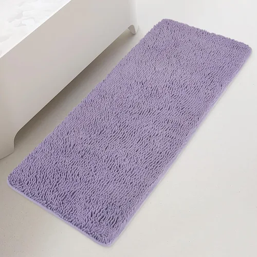 Miniatura 185 de Yeaban Alfombra de pasillo de baño de 24 x 72 pulgadas, antideslizante, alfombra de baño larga de felpilla gruesa, absorbente y lavable, alfombra