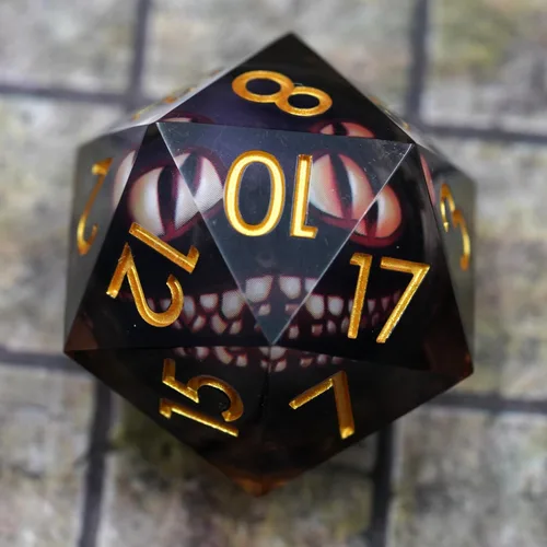 Miniatura 15 de Dados de mazmorras y dragones D20,3.346 in Dragon Eye D20,Dados de núcleo líquido para TTRPG
