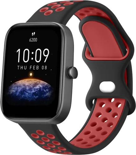 Vanjua Correas deportivas para Amazfit Bip 3 / 3 Pro / U Pro / Lite / S / S lite / U Band mujeres hombres, correa de repuesto de silicona suave de
