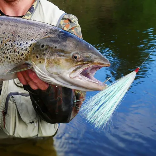 Miniatura 7 de Teasers de pesca -12/18 piezas de calamar Teaser de pesca de Mylar Flash Teaser de pesca de cola para plataformas de platijas para señuelo de pesca