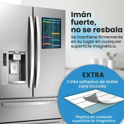Miniatura 3 de Juego de hojas de respuestas para freidora de aire, accesorios de freidora de aire, hoja magnética de accesorios para freidora de aire, guía