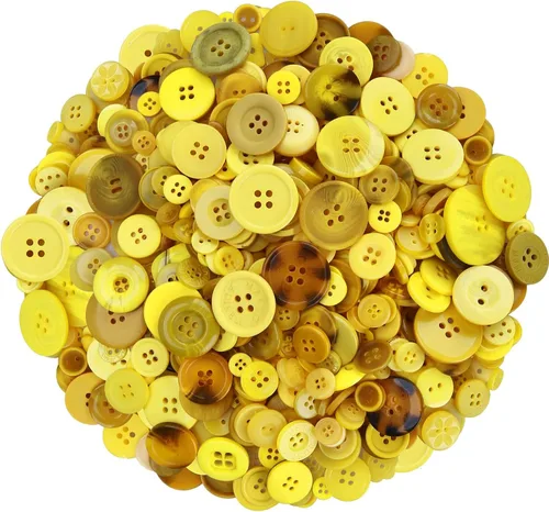 Miniatura 8 de Greentime 350-400 PCS Botones de Resina de Navidad Botones Surtidos de 2 y 4 Agujeros Redondos para Manualidades para Decoraciones de Fiestas