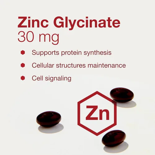 Miniatura 4 de Protocol for Life Balance Glicinato de zinc 30 mg - con Albion Traacs Zinc - Suplemento de glicinato de zinc - Apoyo al sistema inmunológico* - Apto