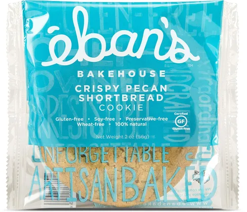 Miniatura 10 de Eban's Galletas frescas horneadas sin gluten – 24 galletas grandes (2 cajas de 12) – suaves y masticables, envueltas individualmente, gourmet, sin