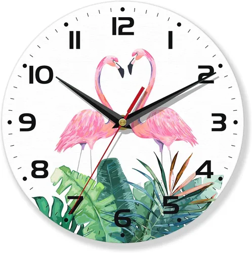 Miniatura 11 de Reloj de pared vintage, funciona con pilas, reloj de árbol para sala de estar, dormitorio, baño, cocina, 10 pulgadas Árbol de la vida vintage