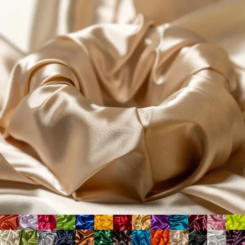 Miniatura 28 de Ice Fabrics The Yard - Tela de satén elástica Charmeuse de 58/60 pulgadas de ancho, sedosa y suave para coser ropa, vestidos, vestidos de noche