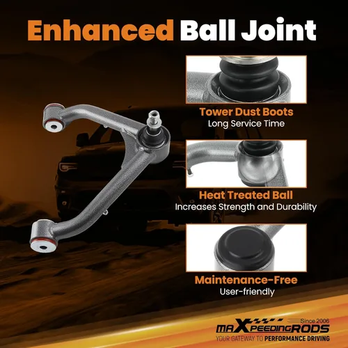 Miniatura 4 de maXpeedingrods Brazo de control superior elevado de 2-4 pulgadas para Chevy Silverado/GMC Sierra 1500 1999-2006